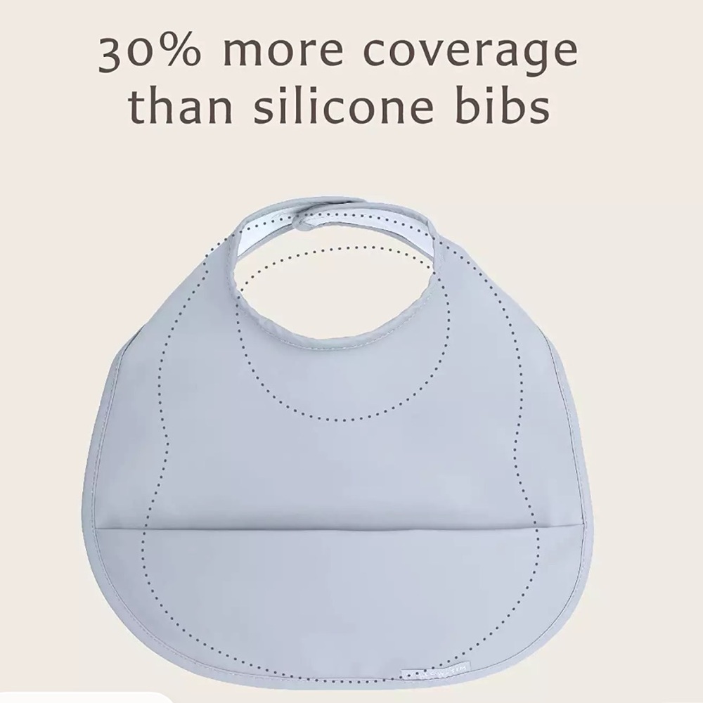 NWT Bundle of Two (2) Willow + Sim Cloud Blue Oversized Waterproof Bibs